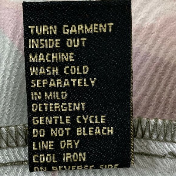 Diane Gilman M Keyhole Ruffled Flare Sleeve Bloues - Picture 6 of 6